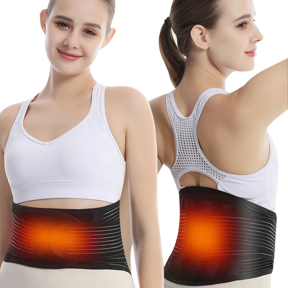 Self-heating Lumbar Pain Relief Magnet Belt,Thermal Magnetic Therapy Tourmaline Lower Back Waist Support Belt  for Pain Relief